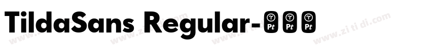 TildaSans Regular字体转换
